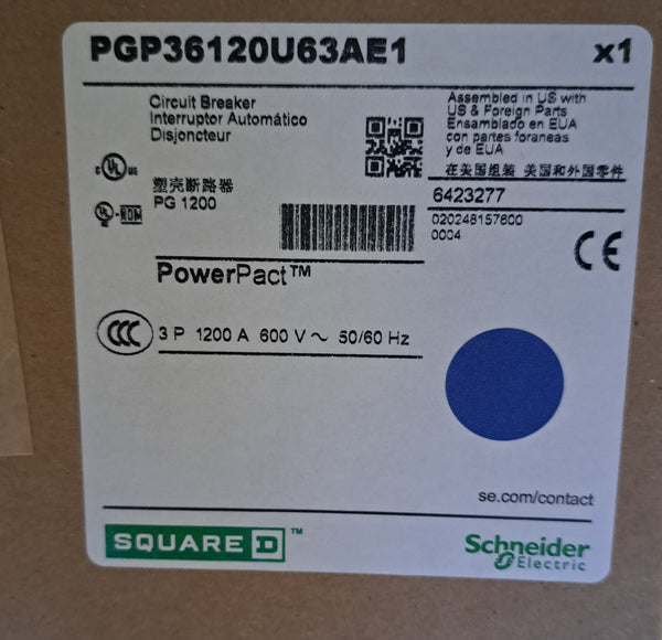 New Square D PGP36120U63AE1