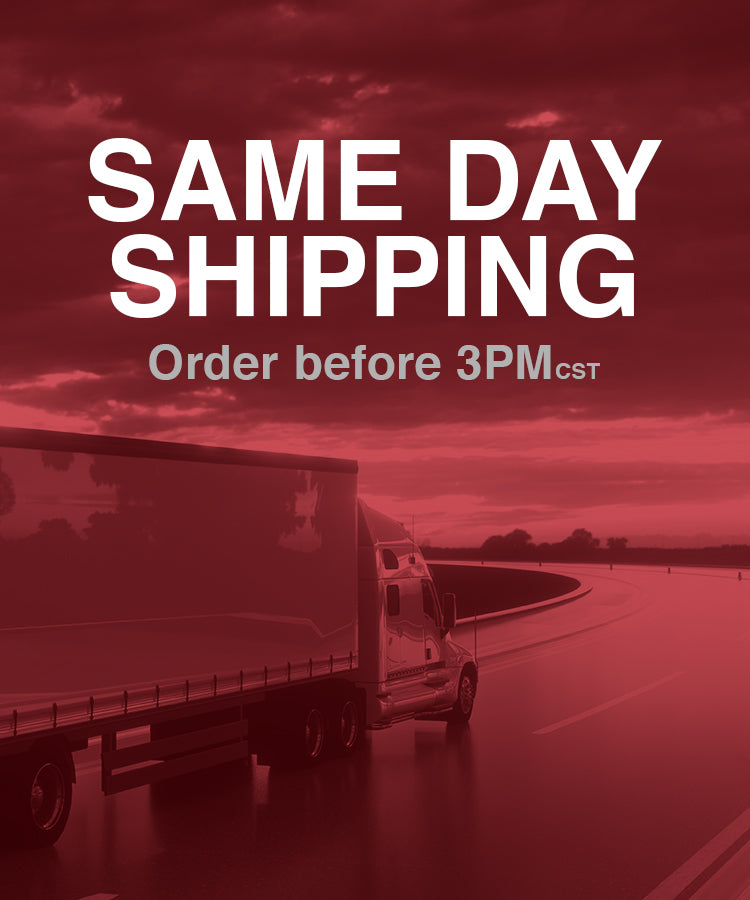South Texas Breakers offers same day shipping. Just order before 3pm CST and any order will be shipped same day.