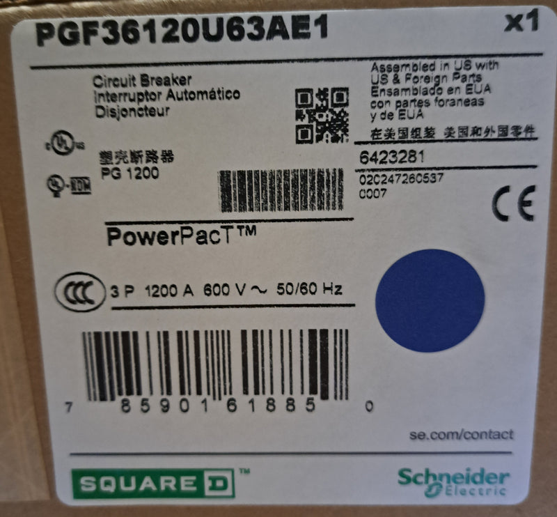 New Square D PGF36120U63AE1