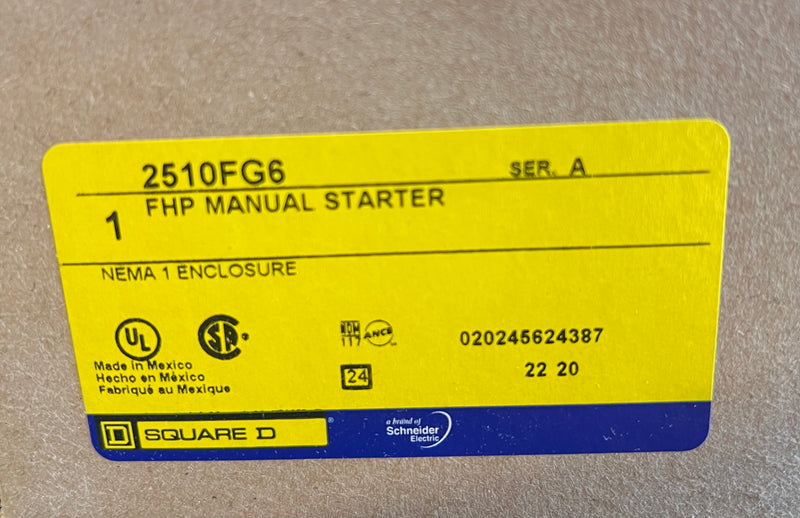 New Square D FHP Manuel Starter