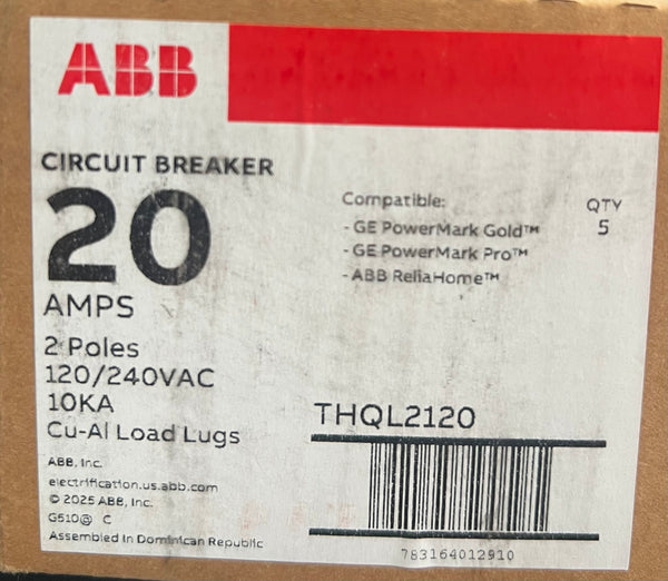 New GE/ABB THQL2120 (5 pcs.)