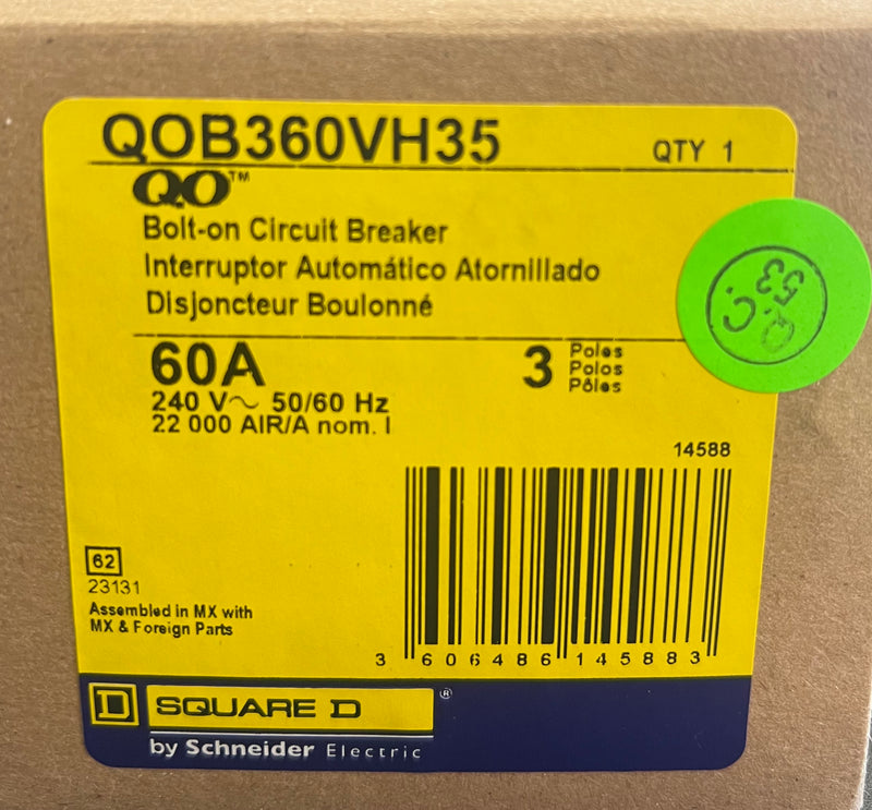 New Square D QOB360VH35