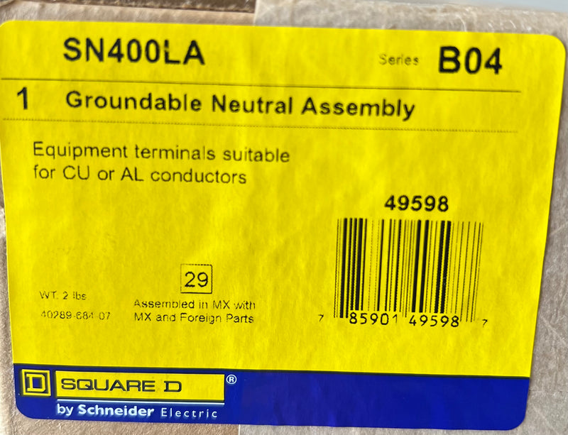 New Square D Groundable Neutral Assembly