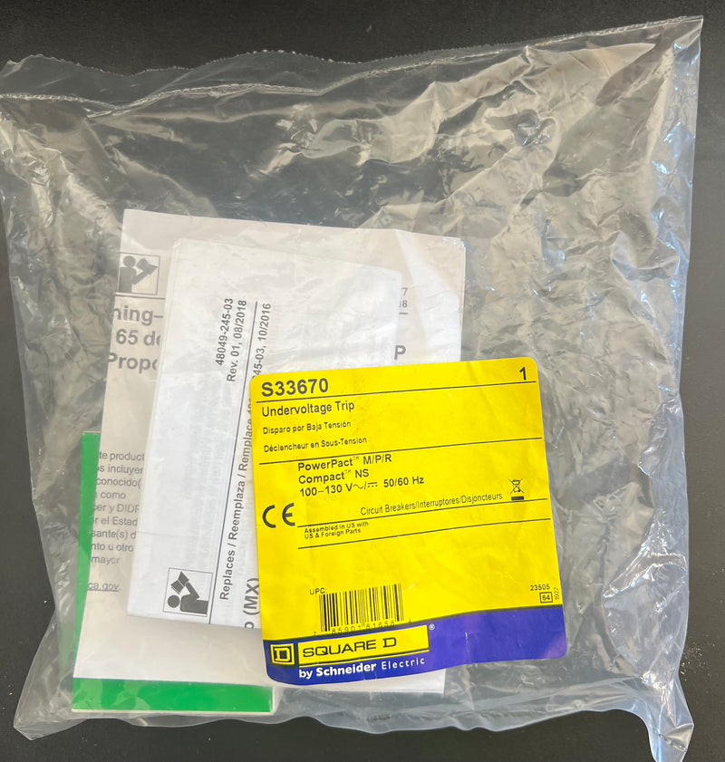 New Square D Undervoltage Trip