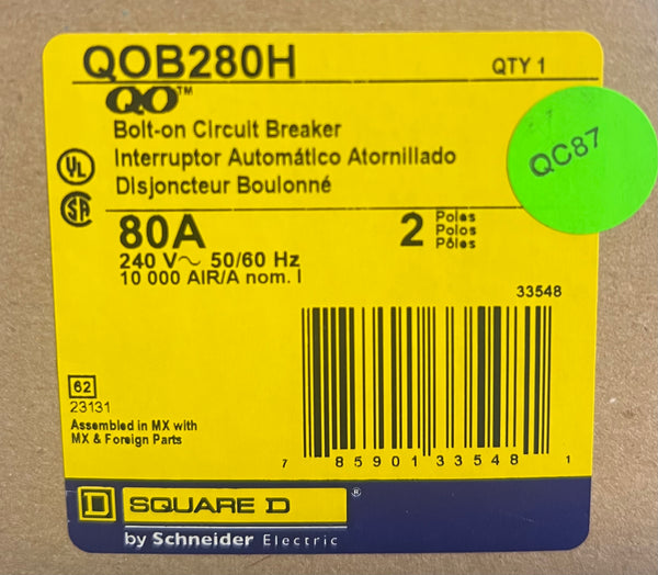 New Square D QOB280H