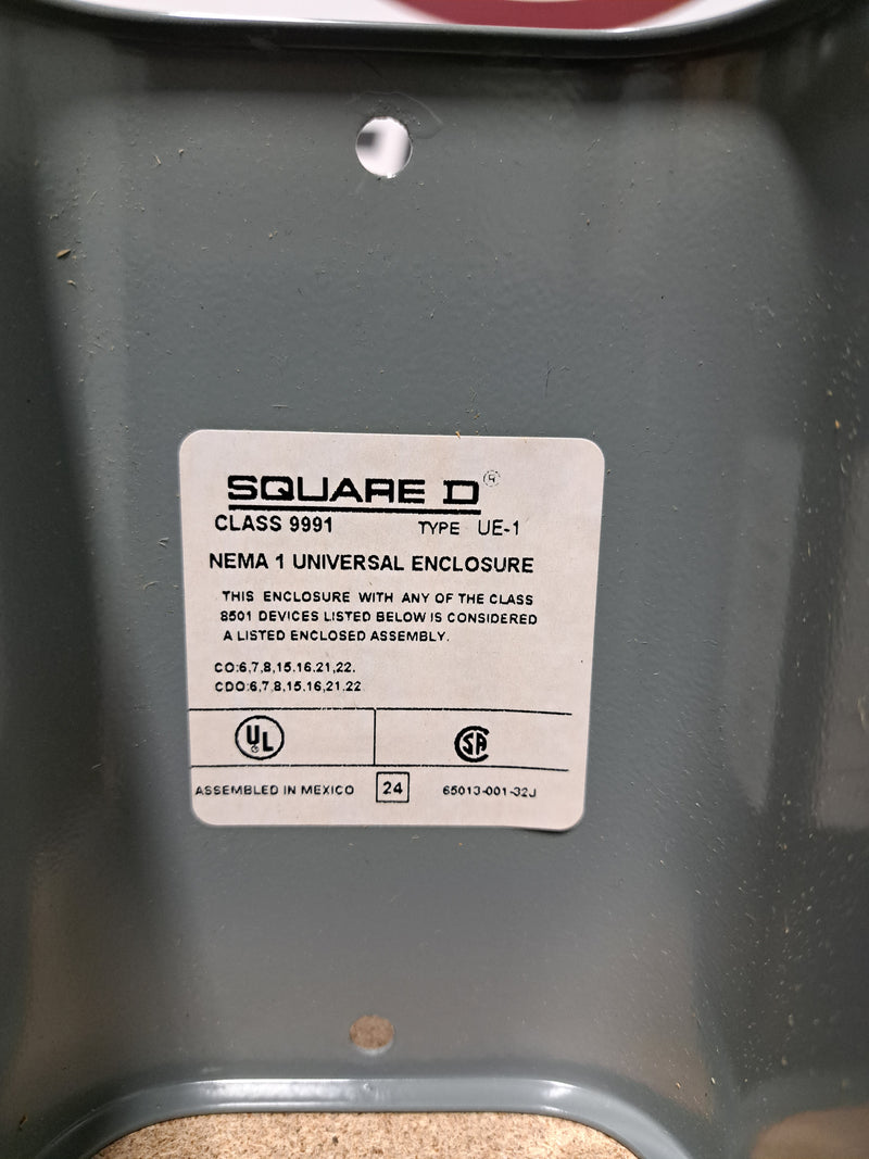 NEW Square D Nema 1 Universal Enclosure Class 9991 Type UE-1